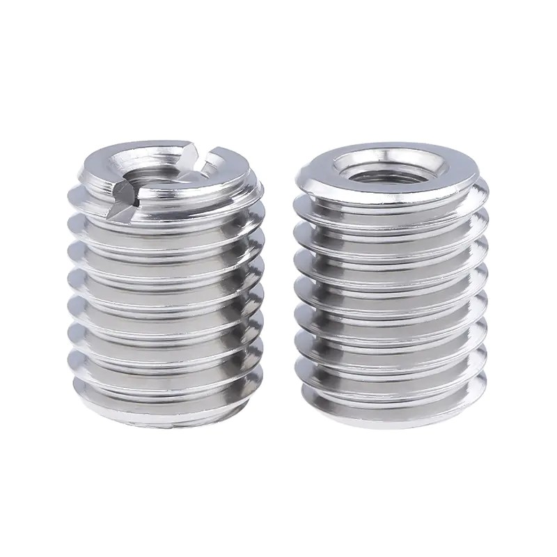 What is an internal-external thread conversion nut and how does it work?
